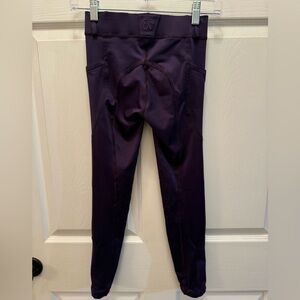Ovation riding breeches/tights. Girls size L/12. Dark purple/plum